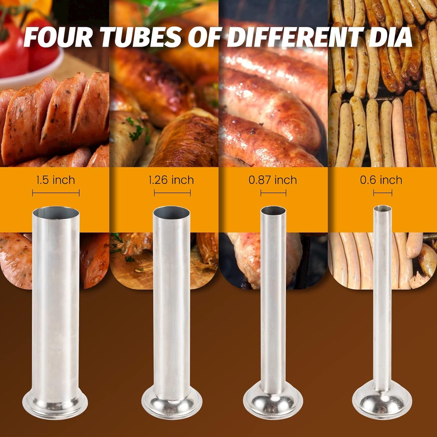 Γεμιστικό λουκάνικου 3/5/7l Horizontal - Ανοξείδωτο