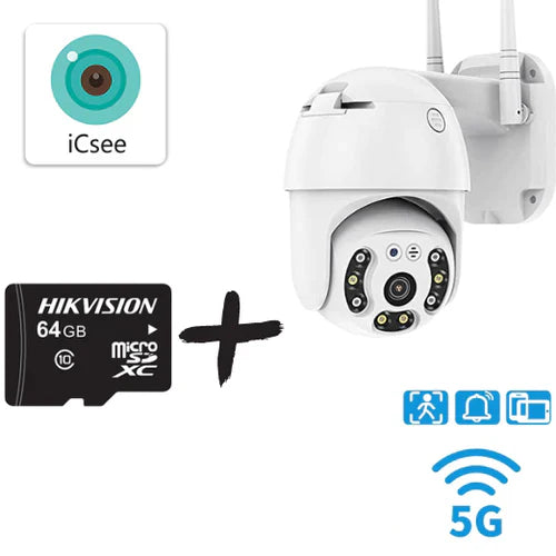 WIFI Κάμερα εξωτερικού χώρου με δύο κεραίες Night Vision FULL HD 1080P + κάρτα SD 64gb 